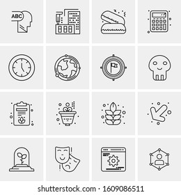 16 Universal Business Icons Vector. Creative Icon Illustration to use in web and Mobile Related project.