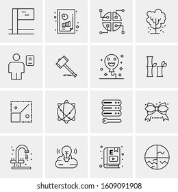 16 Universal Business Icons Vector. Creative Icon Illustration to use in web and Mobile Related project.