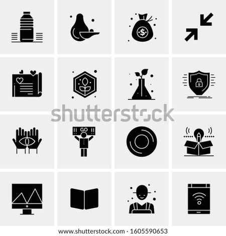 16 Universal Business Icons Vector. Creative Icon Illustration to use in web and Mobile Related project.