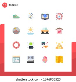 16 Universal Flat Colors Set for Web and Mobile Applications skin; skin; investment; dry skin; target customer Editable Pack of Creative Vector Design Elements