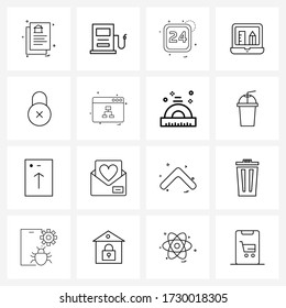 16 Universal Icons Pixel Perfect Symbols of seo; draw; calendar; design; day Vector Illustration