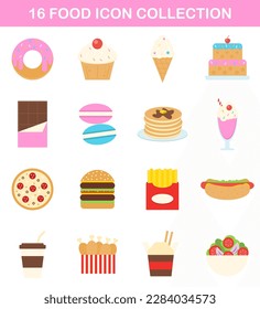 16 Vector Food Icon Collection