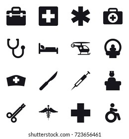 16 vector icon set : invalid