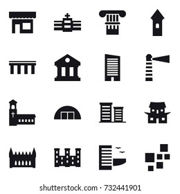 Front Elevation Icons Set Outline Set Stock Vector (Royalty Free) 711157924
