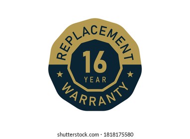 16 year replacement warranty, Replacement warranty images