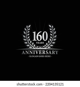 160 years anniversary logo. Vector and illustration.