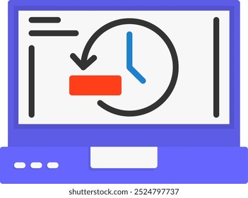 1608 - History Vetor Icon Design (Design do ícone do vetor histórico)