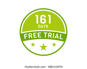 161 days free trial. 161 day Free trial badges