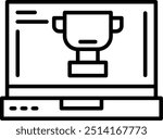 1617 - Trophy Vector Icon Design