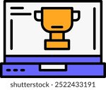 1617 - Trophy Vector Icon Design