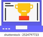 1617 - Trophy Vector Icon Design