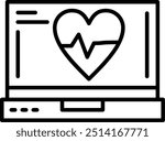 1618 - Heartbeat Vector Icon Design