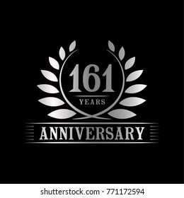 161years anniversary logo template.