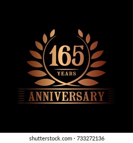 165 years anniversary logo template. 