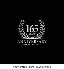 165 years anniversary logo. Vector and illustration.