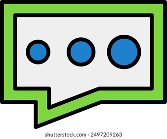 167 - Message Flat Vector Icon Design