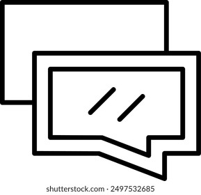 168 - Conversation Flat Vector Icon Design