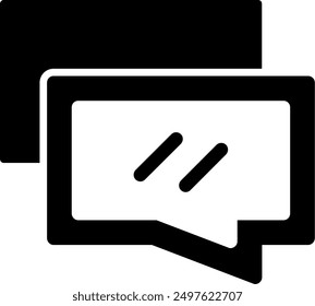 168 - Conversation Flat Vector Icon Design