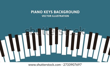 16:9 background material. Vector illustration data of a retro design of piano keys