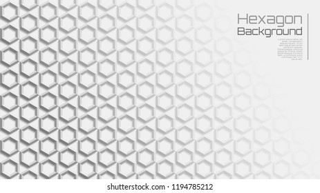 Fondo del hexágono de estrella geométrica gris claro 16:9