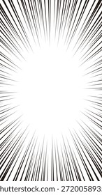 16:9 tamanho vertical : Material de fundo usado no mangá japonês. Linhas de efeito simples monocromáticas