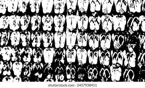 1-69.Slipper texture background image. Sandal vector image