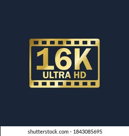 16k vector gold resolution quality sign 