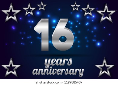 16th Anniversary Images, Stock Photos & Vectors | Shutterstock