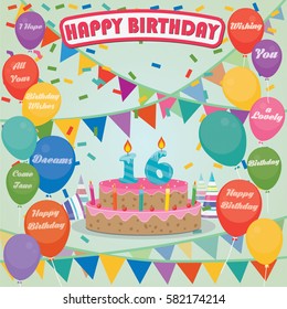 16th Birthday Cake Images Stock Photos Vectors Shutterstock