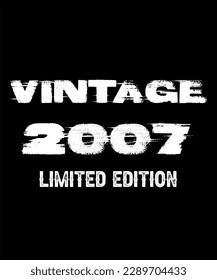 16th Birthday Vintage Legends Born In 2007 16 Years Old Retro Birthday Ideas Limited Edition