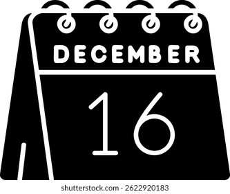 16th of December Line vector Icon Design