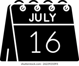 16th of July Line vector Icon Design