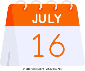 16th of July Line vector Icon Design