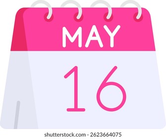 16th of May Line vector Icon Design