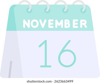 16th of November Line vector Icon Design