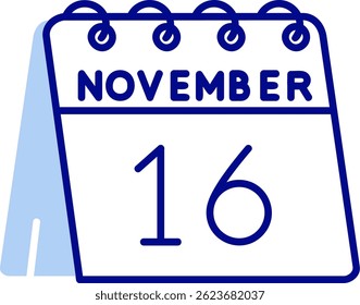 16th of November Line vector Icon Design