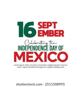 16 de setembro, Dia da Independência Mexicana