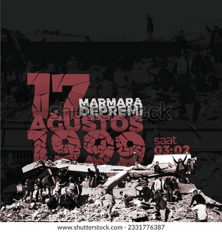 17 ağustos 1999 marmar depremi. Saat: 03:02.
Marmara earthquake. August 17, 1999. at 03:02. People helping those under the rubble. Imagine de stoc © 