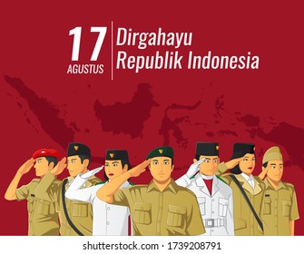 17 agustus hari kemerdekaan republik indonesia - translate august 17 indonesia republic independence day