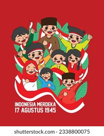 17 agustus template background for indonesia independence day