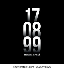 17 AUGUST : 1999 Great Izmit earthquake, social media design Translation: The longest 45 seconds 17 August We will not forget