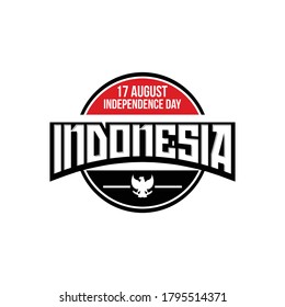 17 August. 75th. Indonesia Happy Independence Day greeting card, banner, and texture background logo
