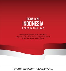 17 August. Indonesia Happy Independence Day Spirit of freedom symbol. Use for banner, and background Vector illustration.