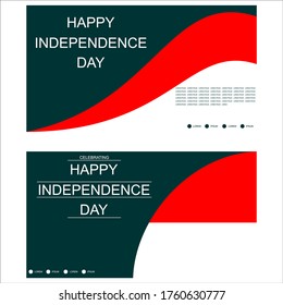 17 August. Indonesia Independence Day greeting card. against a background with white. Vector illustration