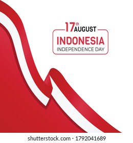 17 August, Indonesia Independence Day. Vector Illustration