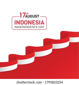17 August, Indonesia Independence Day. Perfect  for poster or background