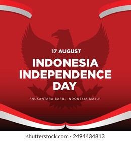 17 August Indonesia Independence day Post Template Design Background