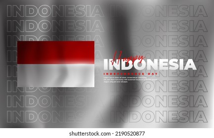 17 August, Indonesian independence day design, suitable for posters, banners, social media posts