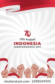  17 August Indonesian independence day background