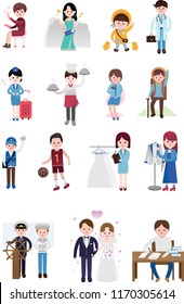 17 Character Occupational Design Vector Pack